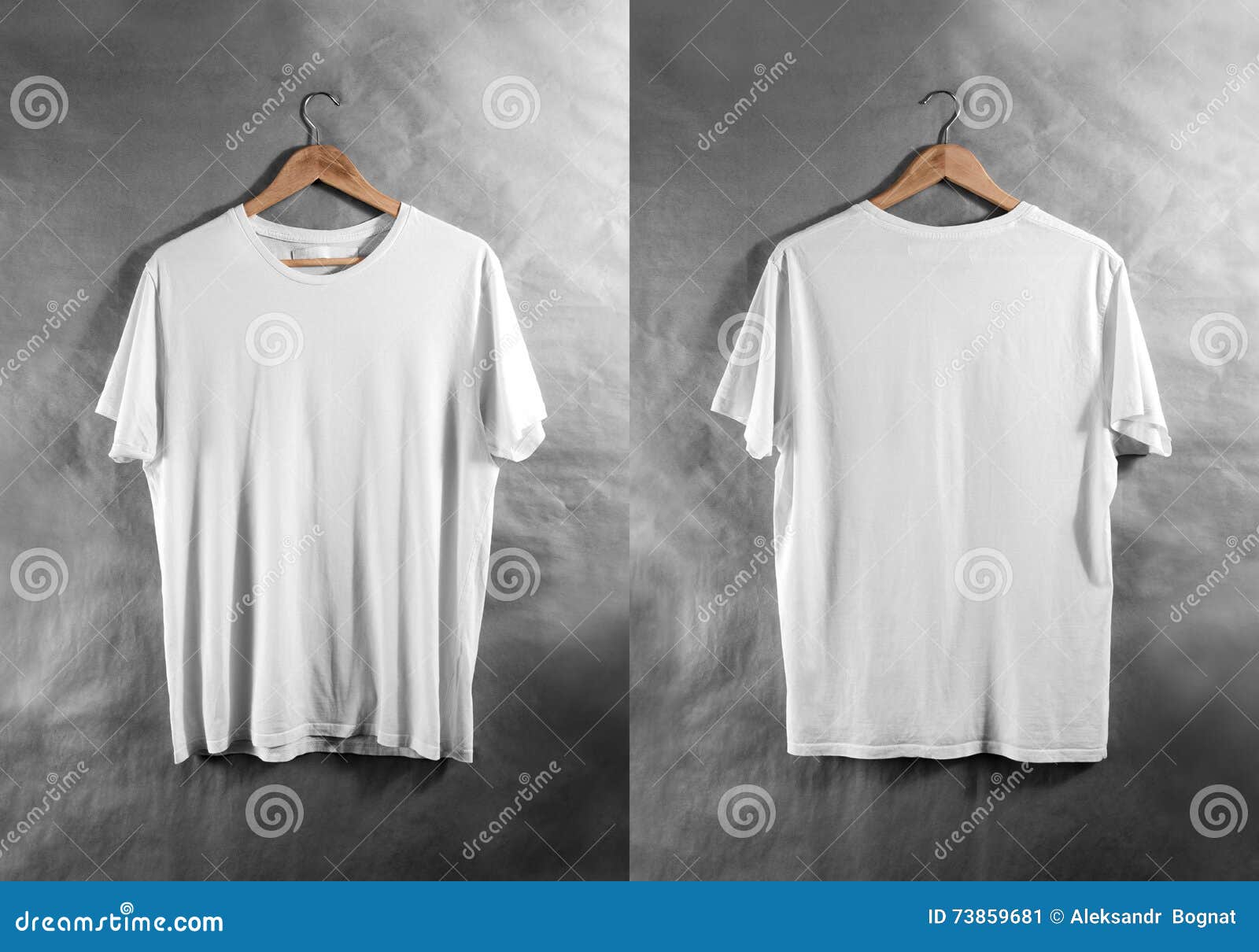 plain white t shirt side view