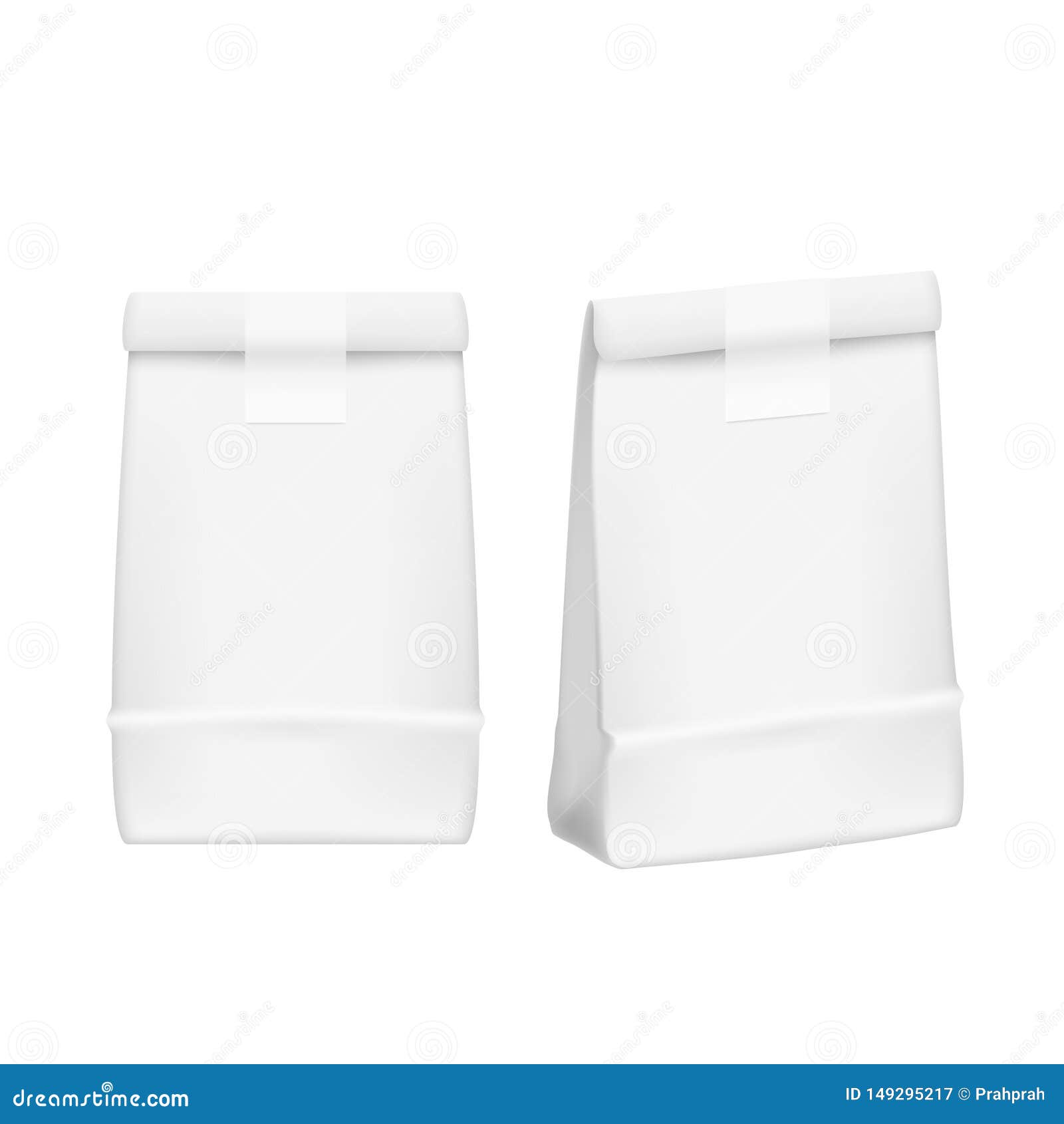 Download Blank White Take Away Food Box Mock Up Cardboard Package Stock Illustration - Illustration of ...