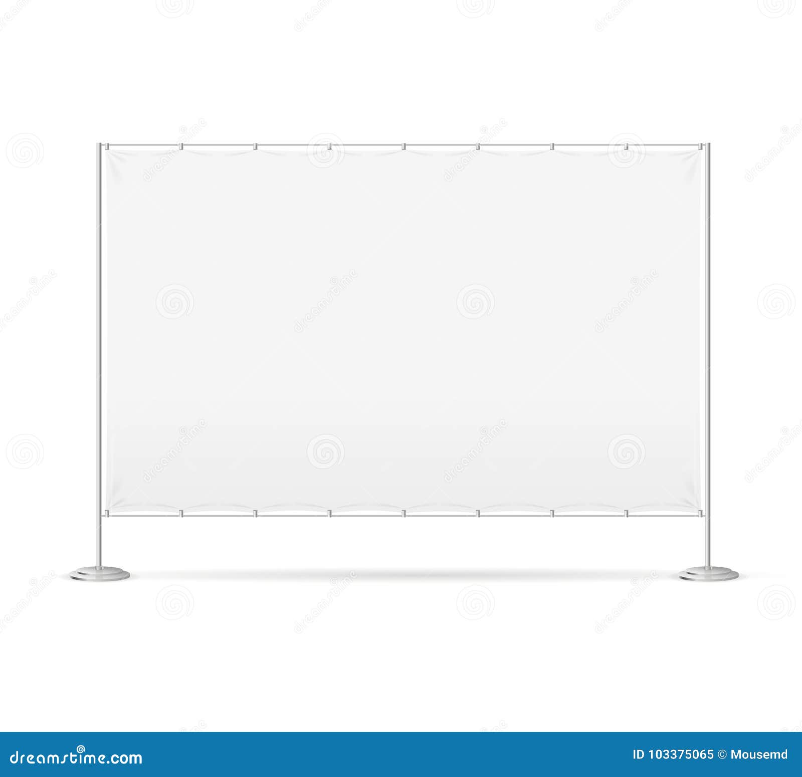 blank banner billet press wall. 