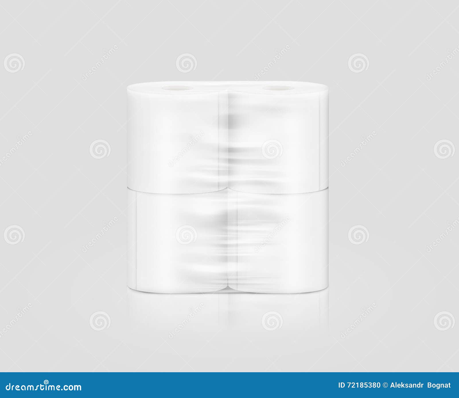 Download Blank White Toilet Paper Roll Packaging Mockup Clipping Path 3d Illustration Stock Photo Image Of Rough Napkin 72185380