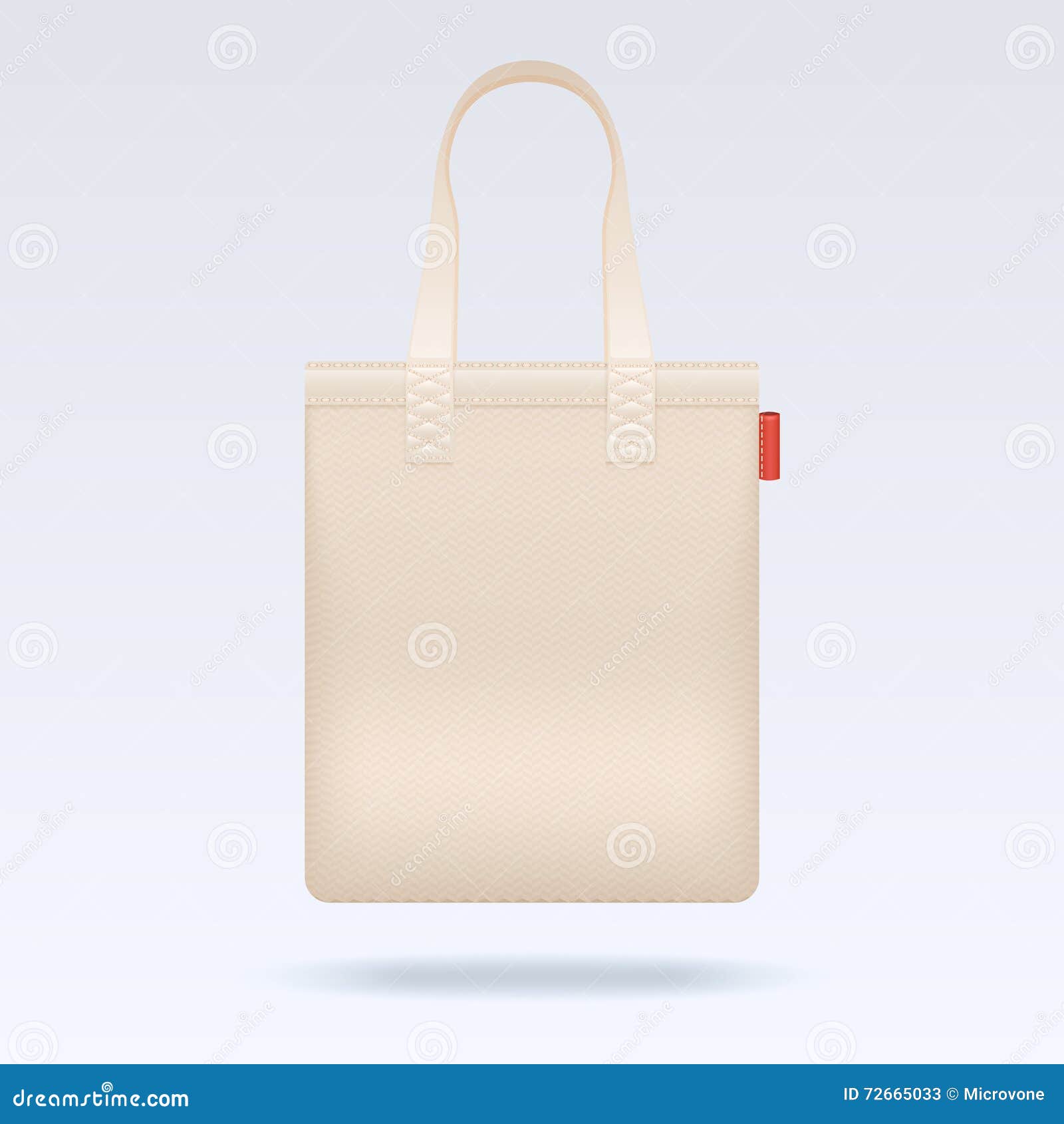 Blank White Tote Shopping Bag Vector Template Stock Vector ...