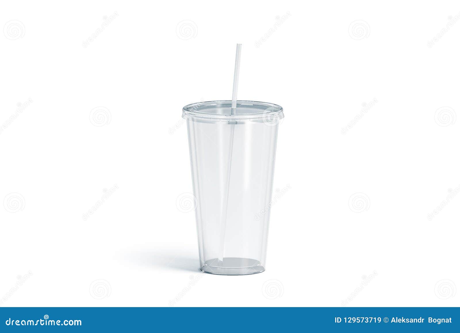 Download Blank White Transparent Acrylic Tumbler With Straw Mockup Isolated Stock Image Image Of Cool Liquid 129573719