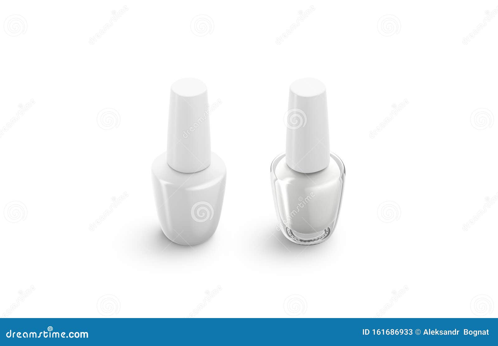 Download Blank White And Transparent Nail Polish Bottle Mock Up Isolated Stock Illustration Illustration Of Container Manicure 161686933