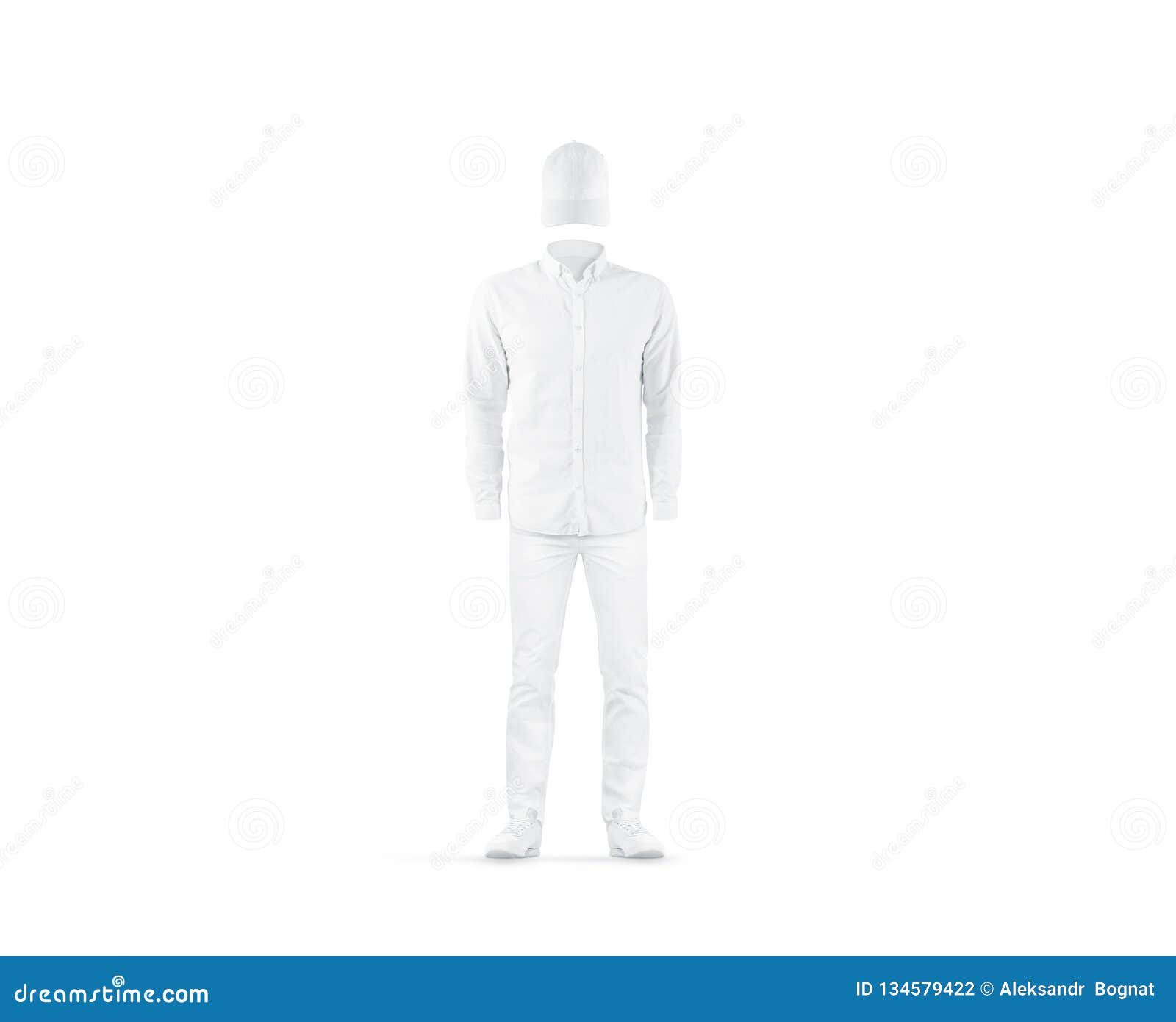 Download Blank White Uniform Mock Up, Isolated, Front View Stock ...