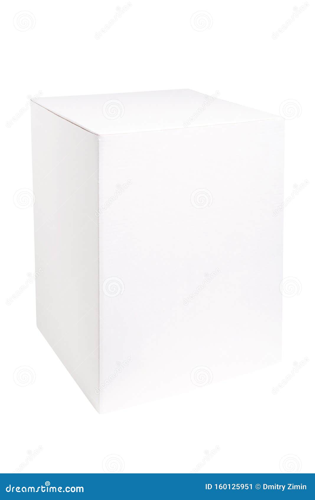 Download Blank White Vertical Box Mockup Isolated On White ...