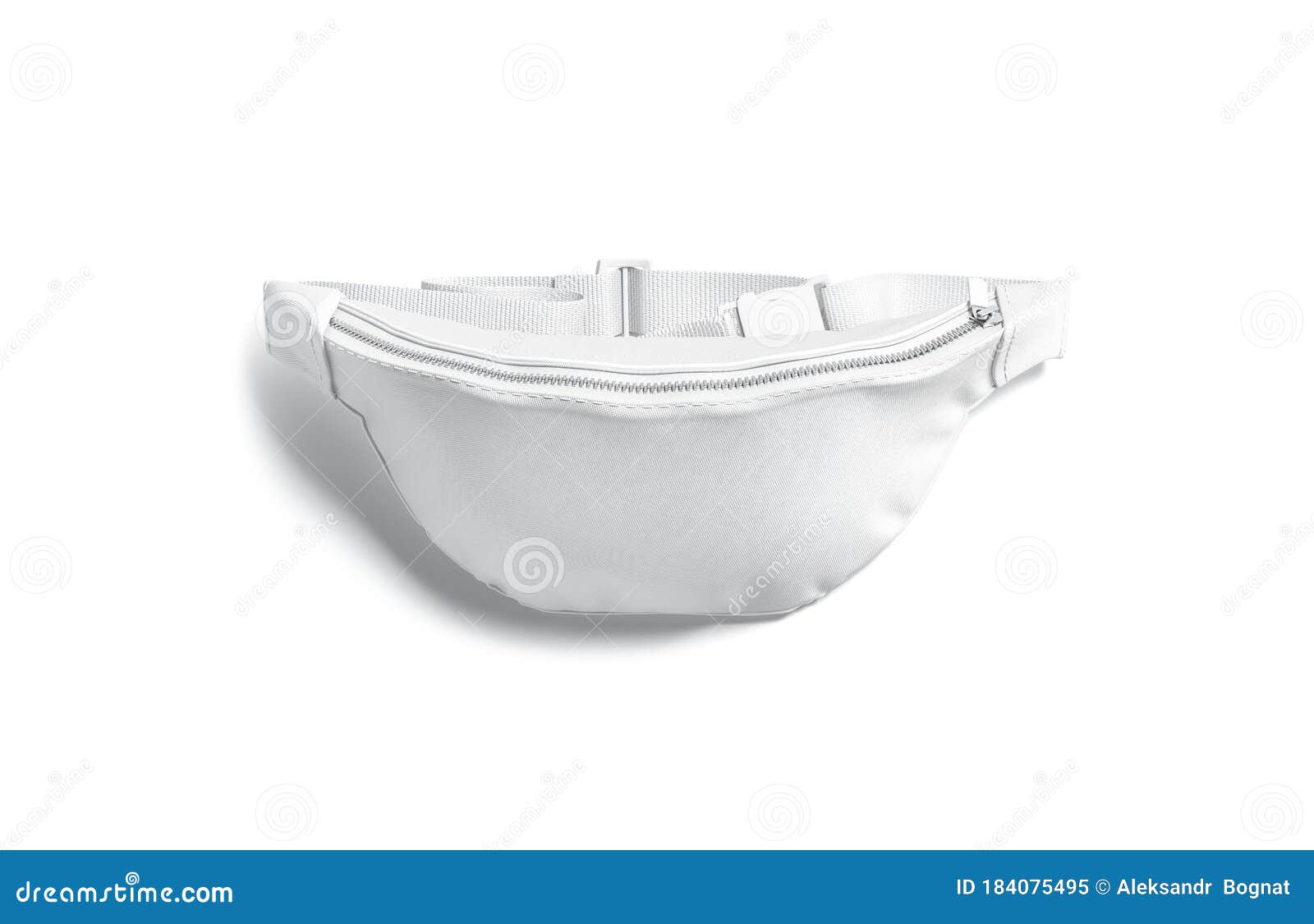 Download Blank White Waist Bag Mock Up Lying, Top View Stock Illustration - Illustration of chest, banana ...