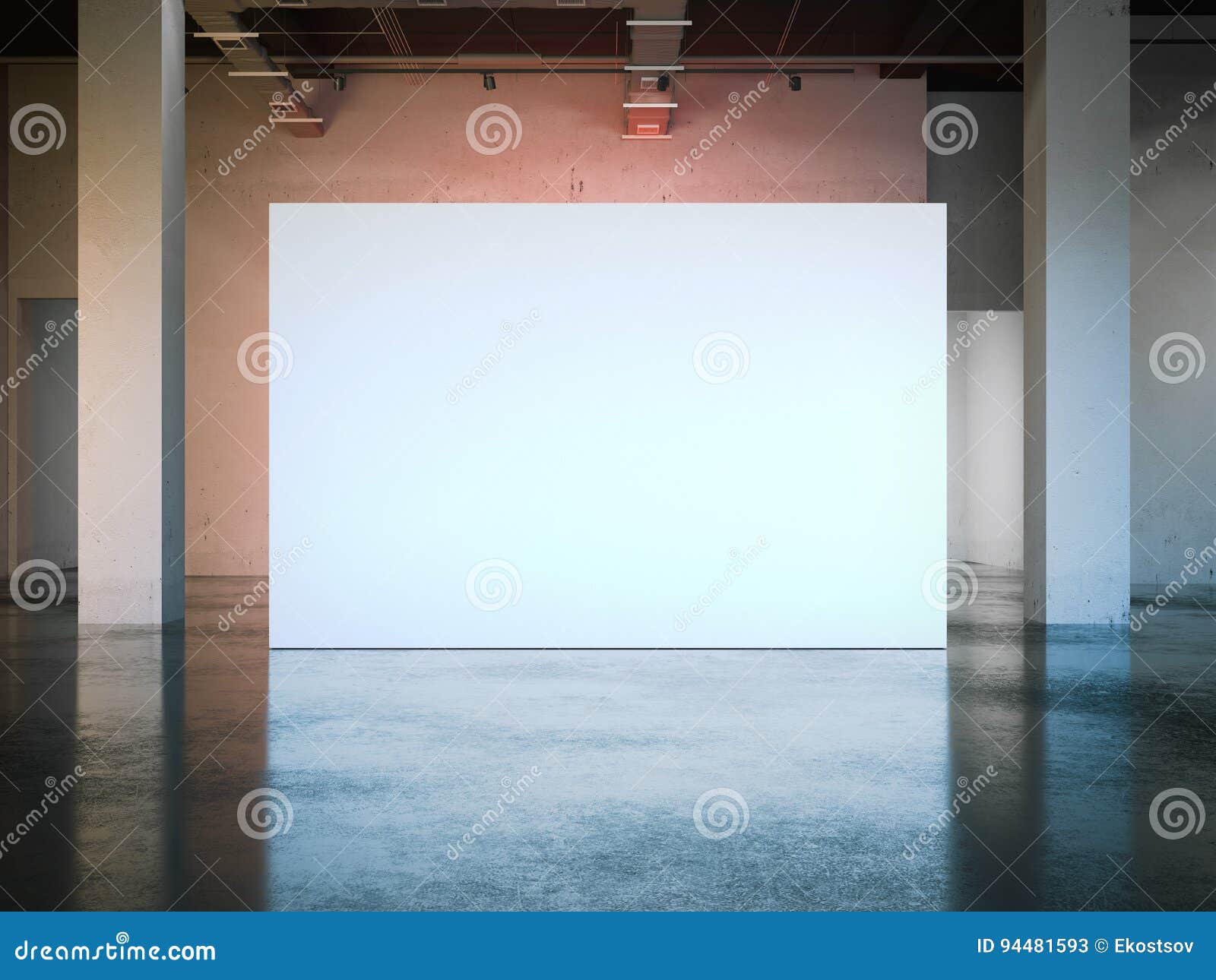 Blank Art Museum Isolated Painting Frame Decoration Indoors Wall
