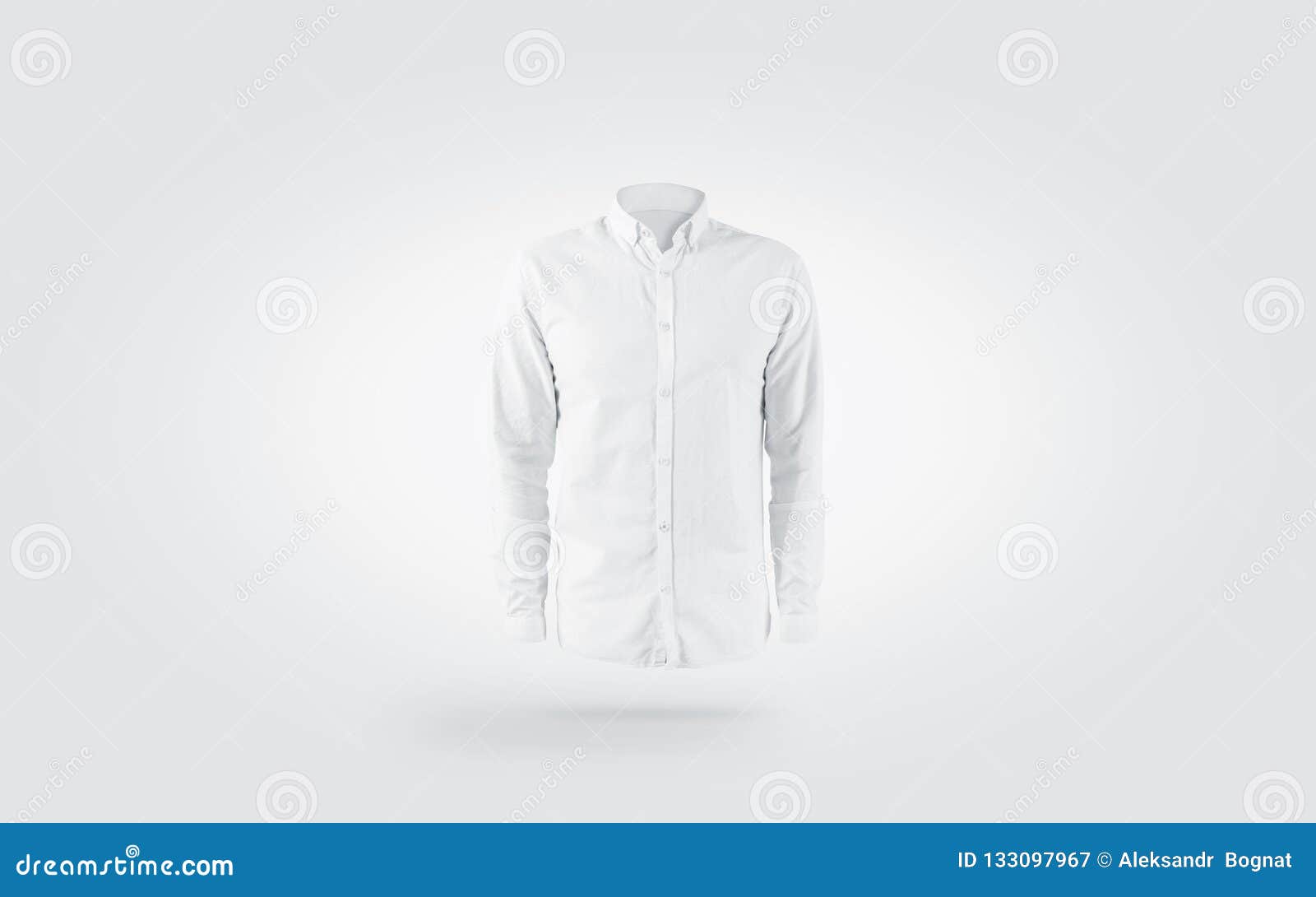 Download Blank White Weared Classic Mens Shirt Mockup, Isolated ...