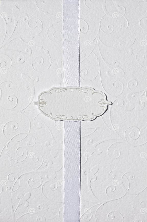 Blank White Wedding Anniversary Invitation Stock Image Image of