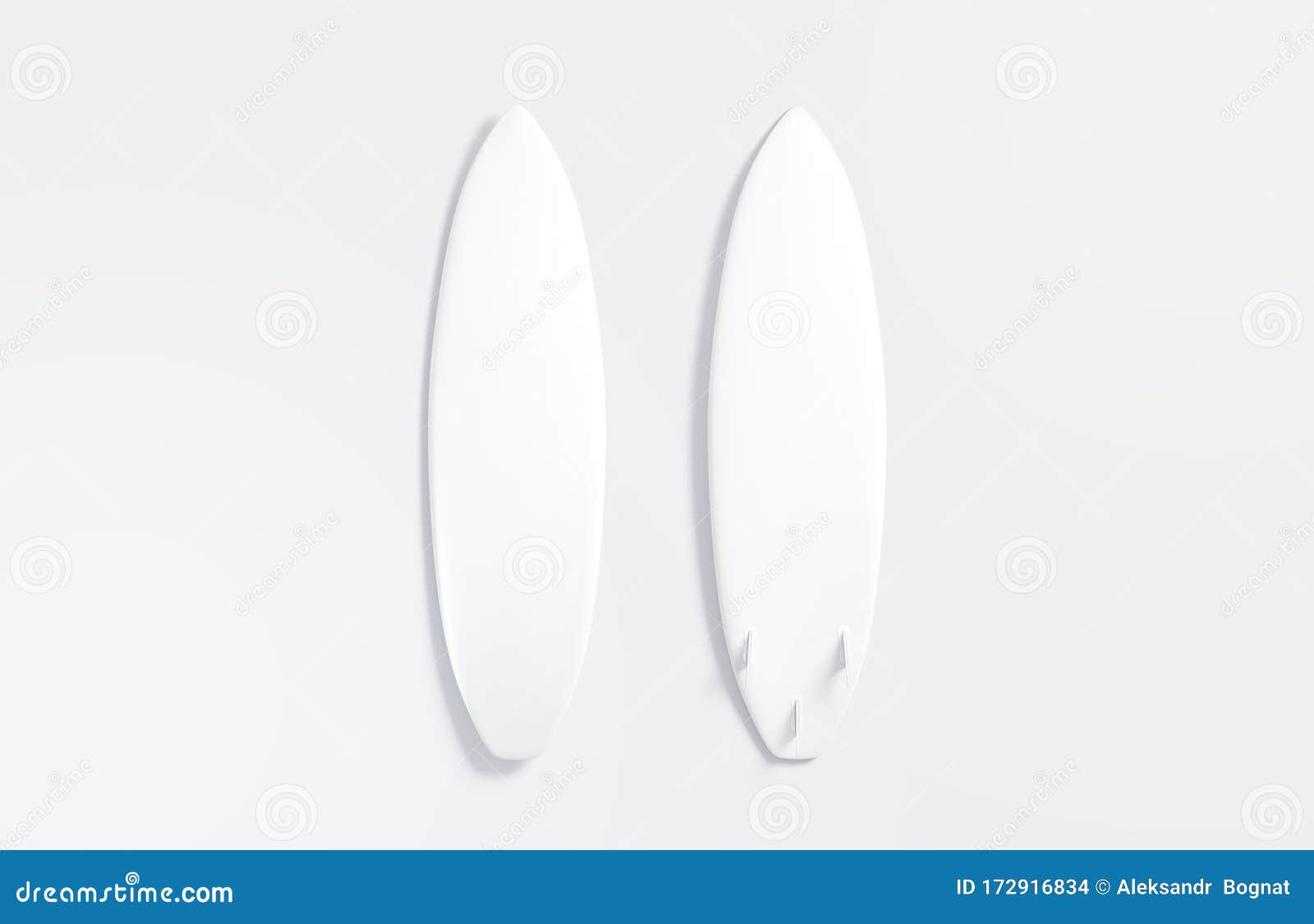 Download Blank White Wood Surfboard Mockup, Front And Back, Gray ...