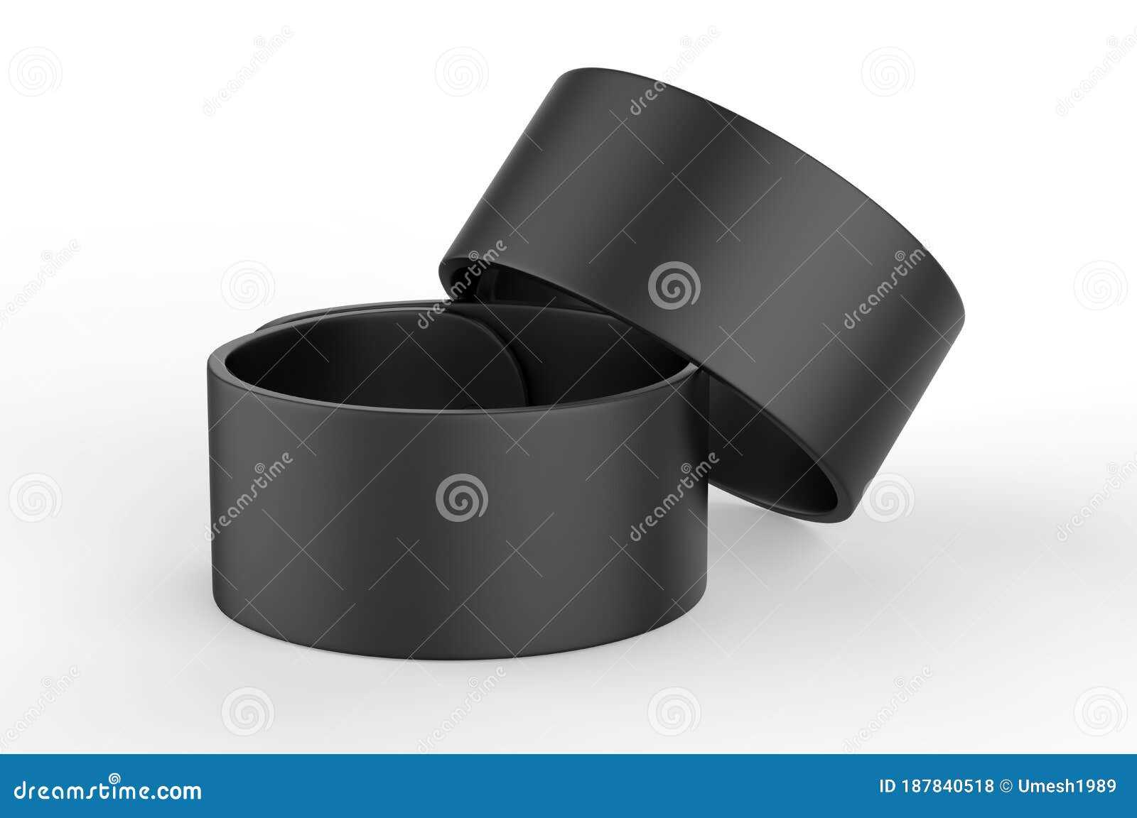 Download Blank Wide Silicone Rubber Slap Bracelet For Branding And Mock Up 3d Render Illustration Stock Illustration Illustration Of Gift Bracelets 187840518