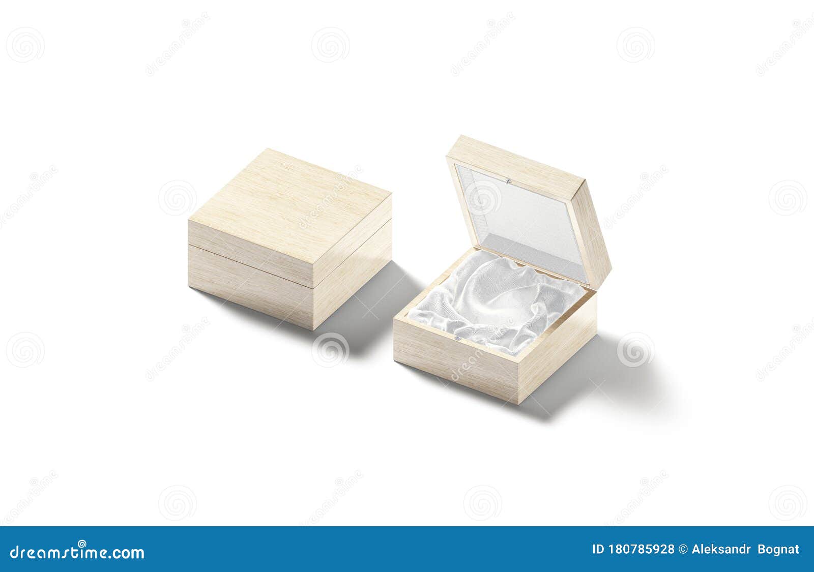 Download Blank Wood Opened And Closed Gift Box With Silk Mockup ...