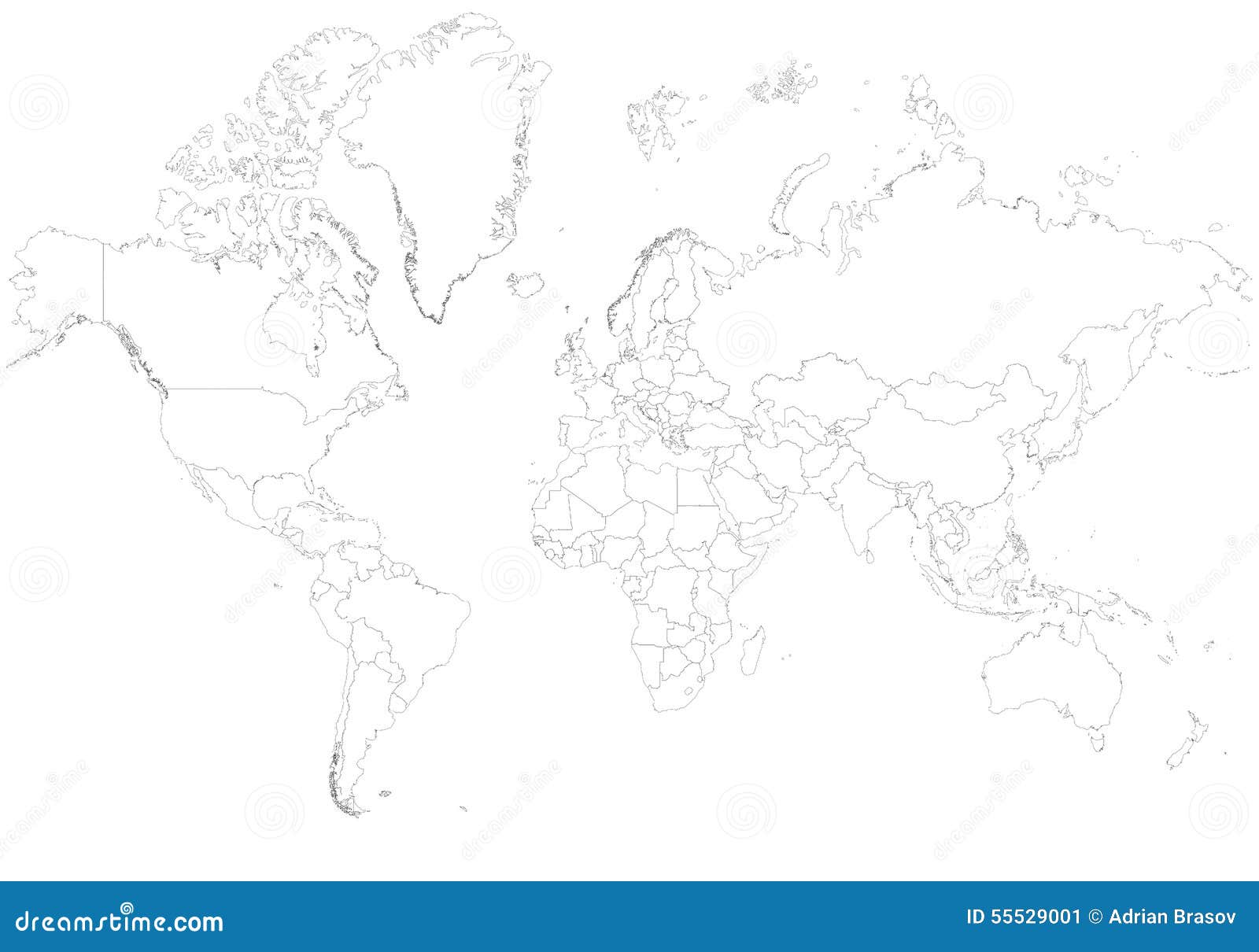 world map blank