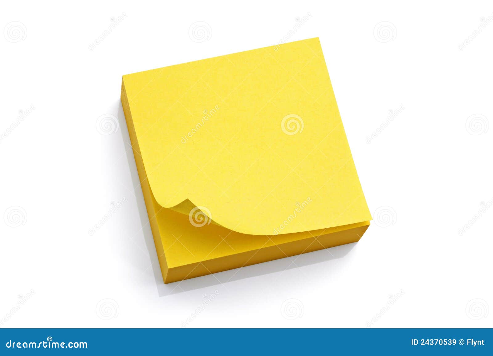 blank yellow sticky note