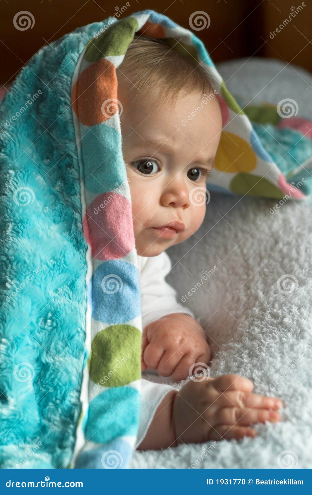 Blanket Baby stock photo. Image of rosy, beautiful, small 1931770