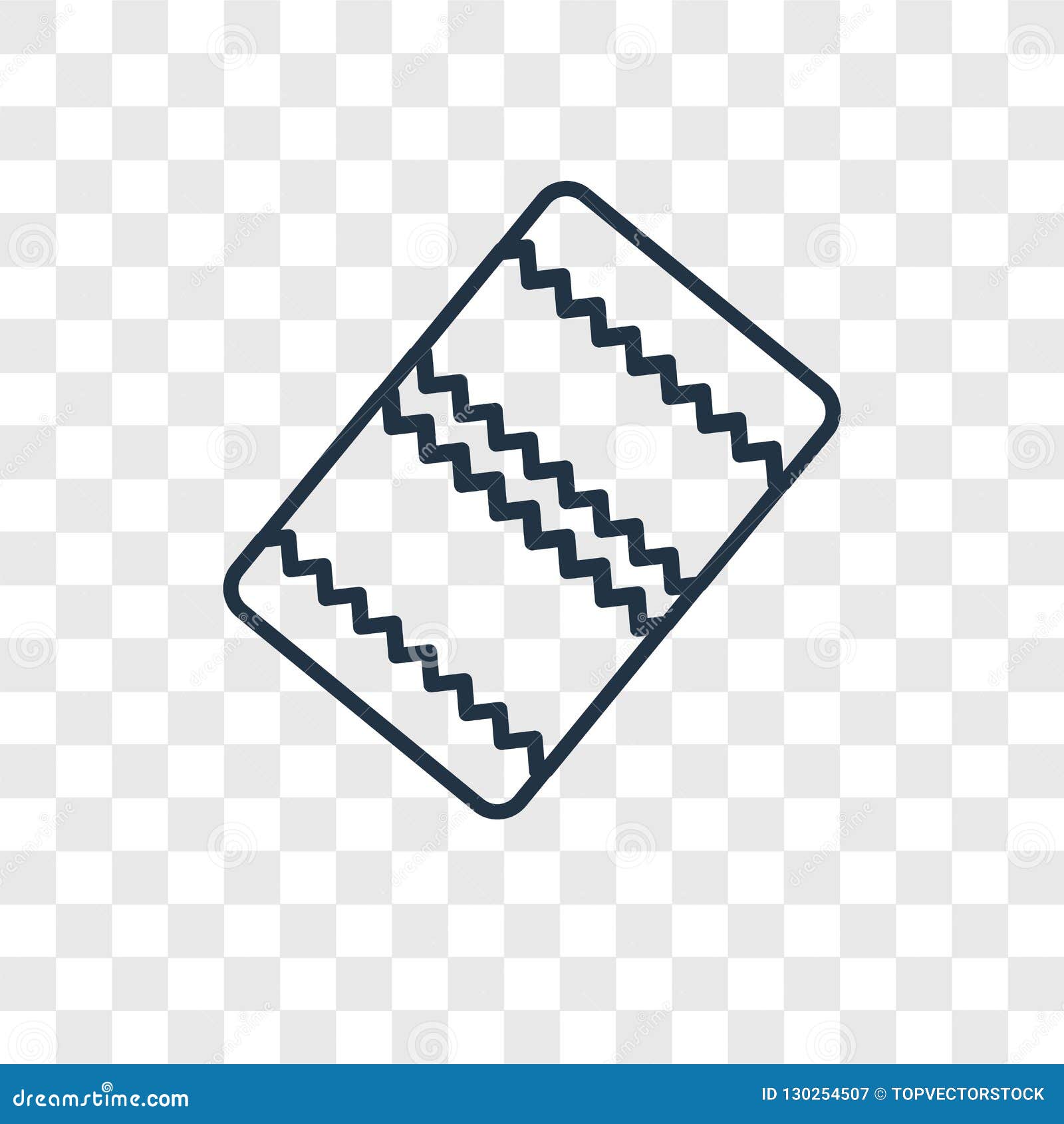 Blanket Concept Vector Linear Icon Isolated on Transparent Background, Blanket Concept