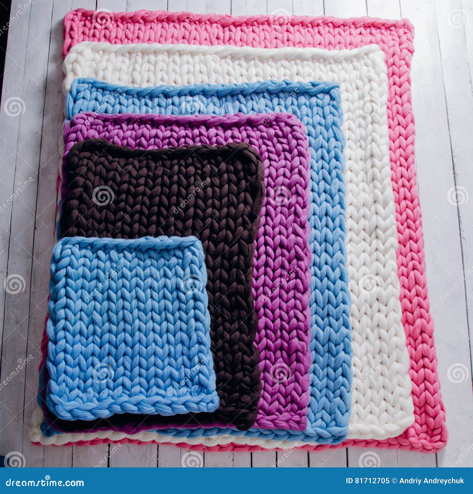 Blankets Made of Thick Yarn Stock Image Image of knit, soft 81712705