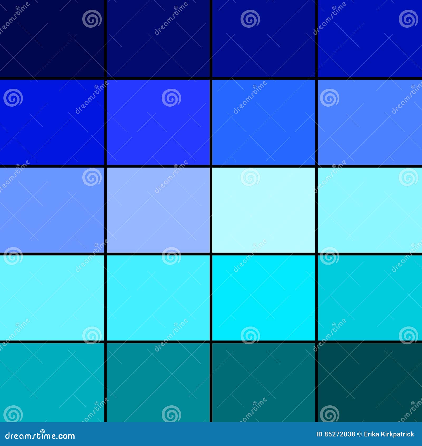 Blaue Farbpalette Stock Abbildung Illustration Von Bearbeiten 85272038