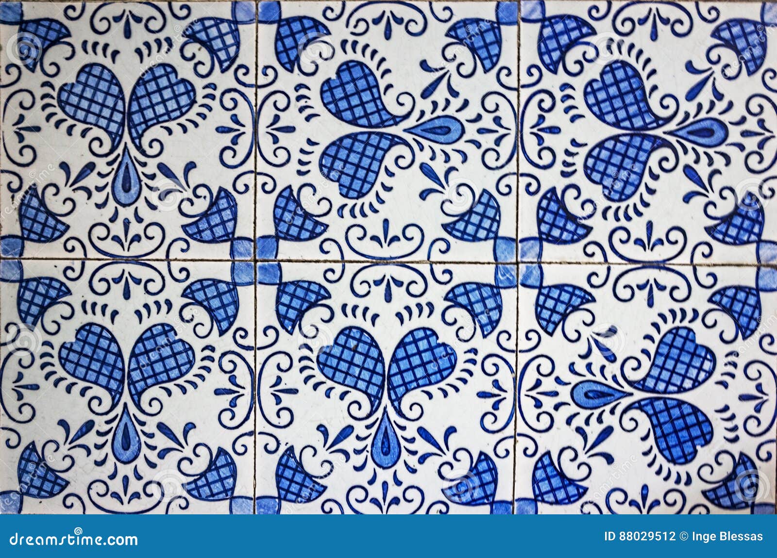 Blaue Und Weisse Fliesen Stockfoto Bild Von Kunst Dekorativ 88029512