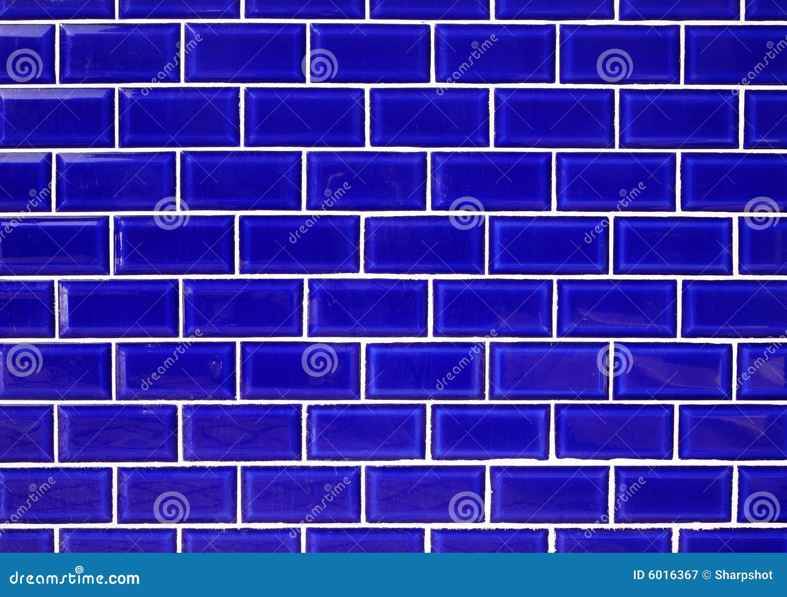 Blaue Wandfliesen Stockbild Bild Von Fliesen Tiled 6016367