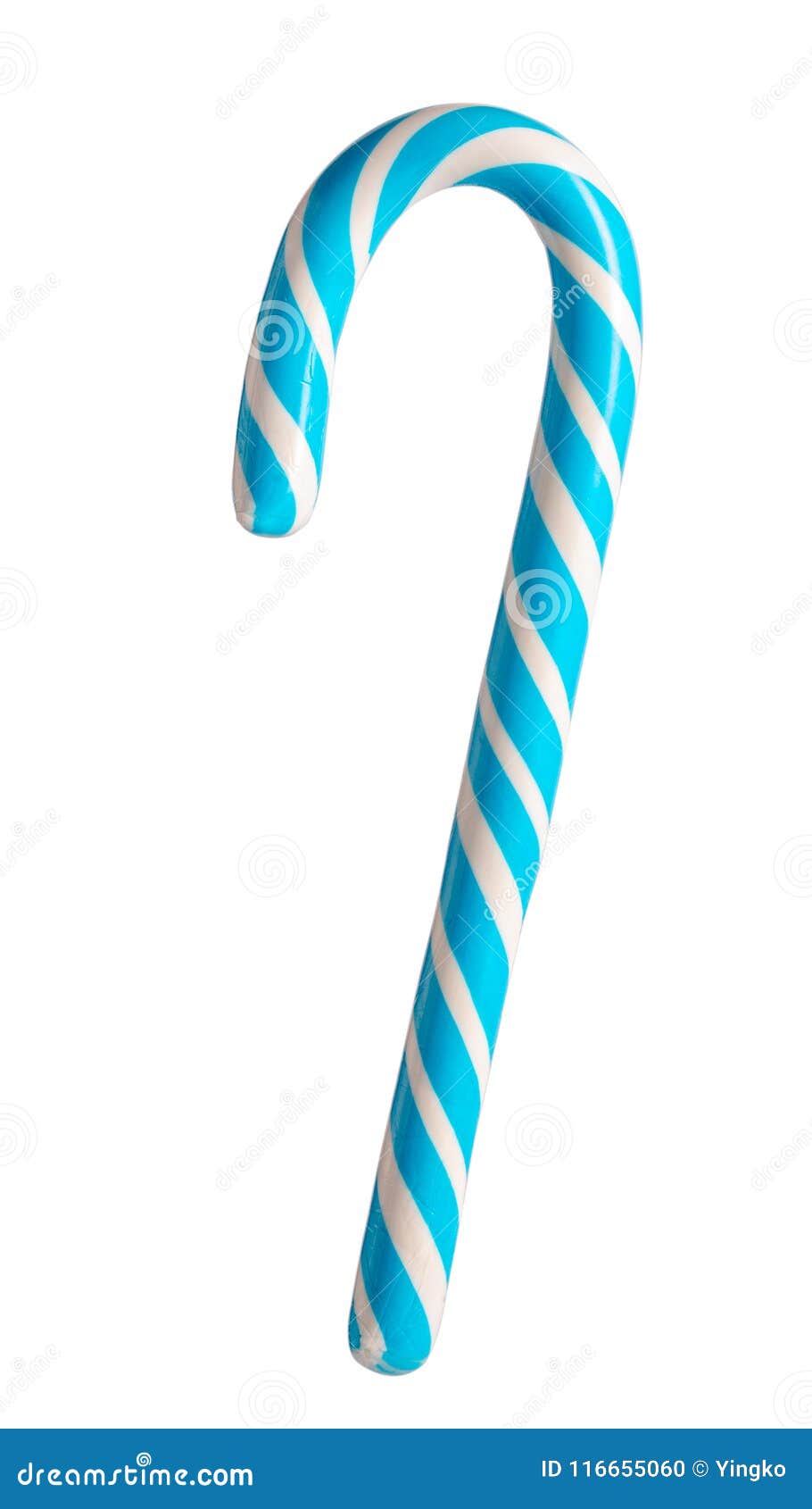 Blaue Zuckerstange Lokalisiert Stockfoto - Bild Von Schnitt, Festlich:  116655060