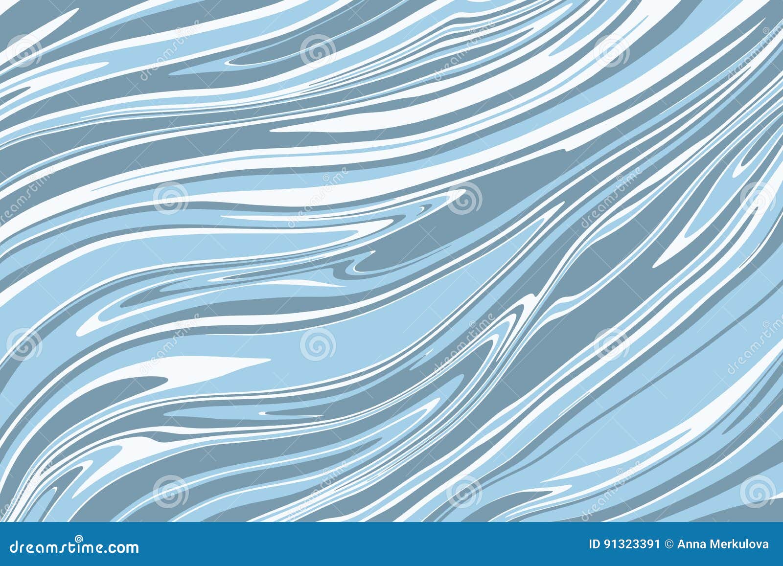 Welp Blauw, grijs en wit marmer vector illustratie. Illustratie GW-15