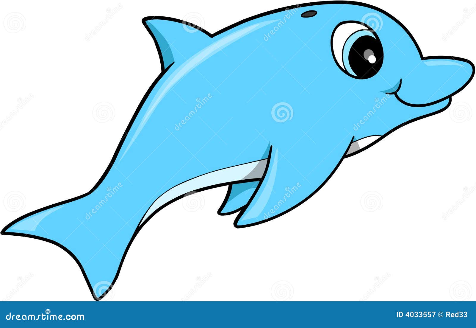 Blauwe Dolfijn illustratie. Illustration of zoogdier -