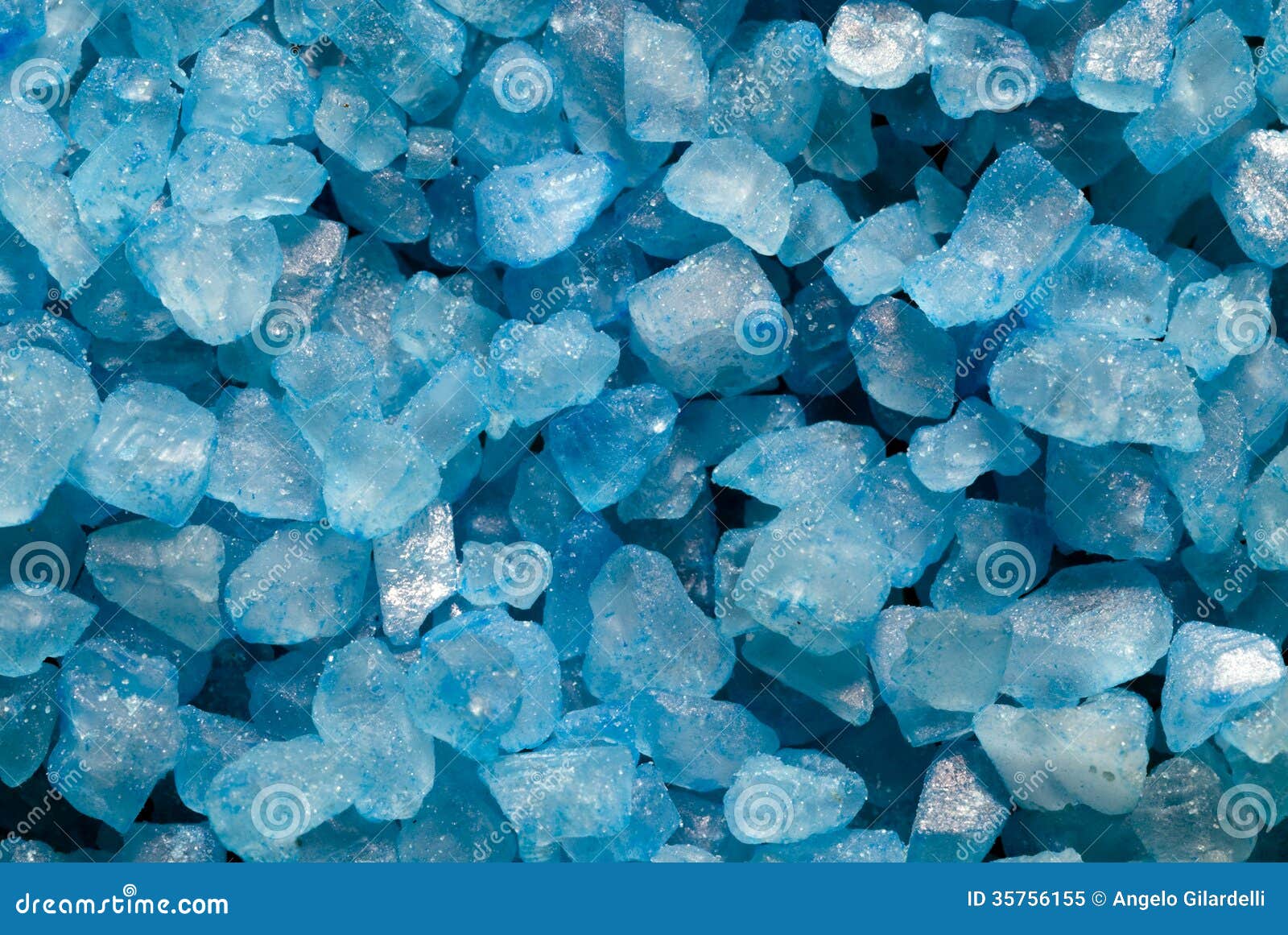 Ontdooien, ontdooien, vorst ontdooien dans Vete Blauwe kristallen stock afbeelding. Image of zout, textuur - 35756155