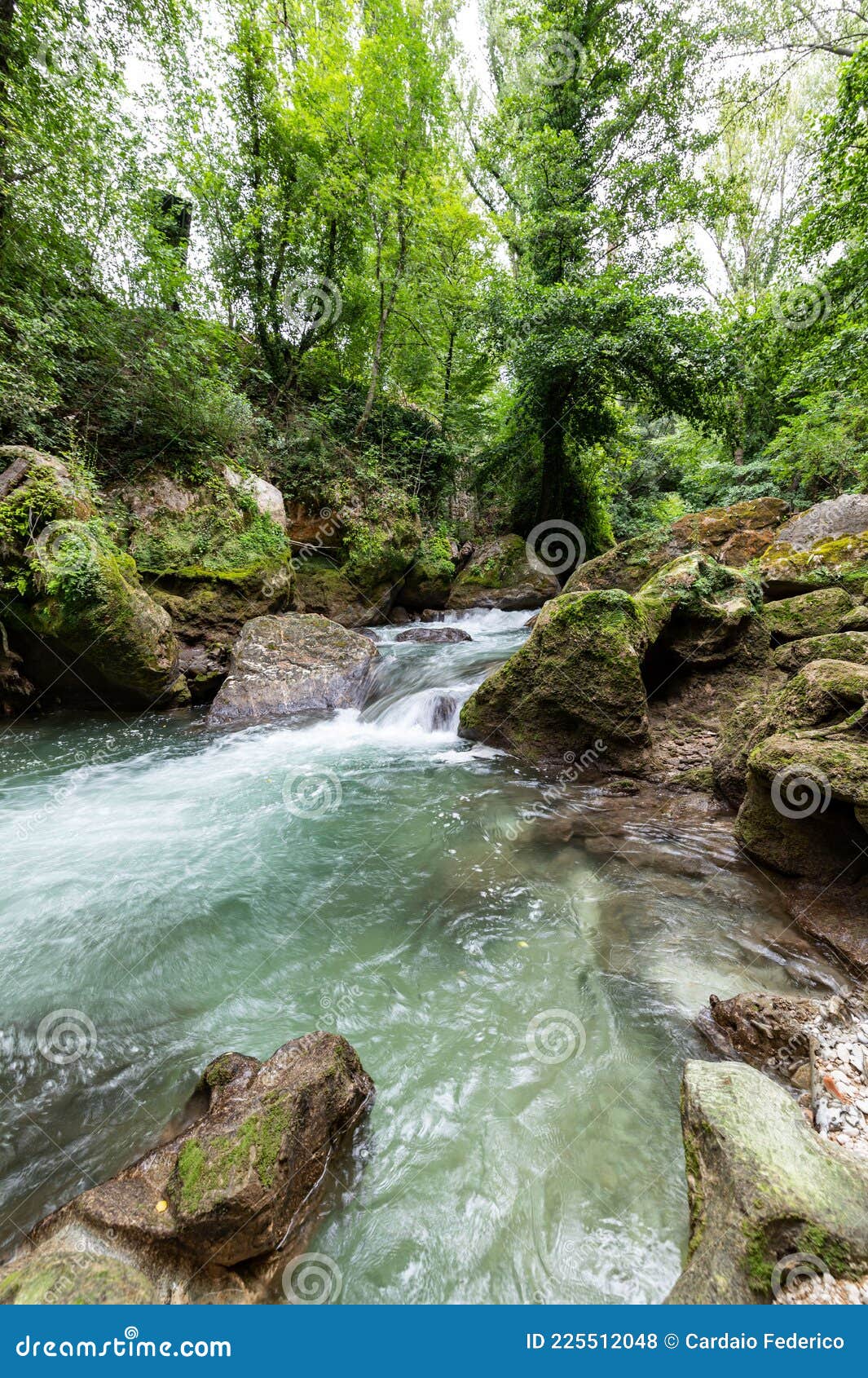 bleck river dopo waterfall of marble