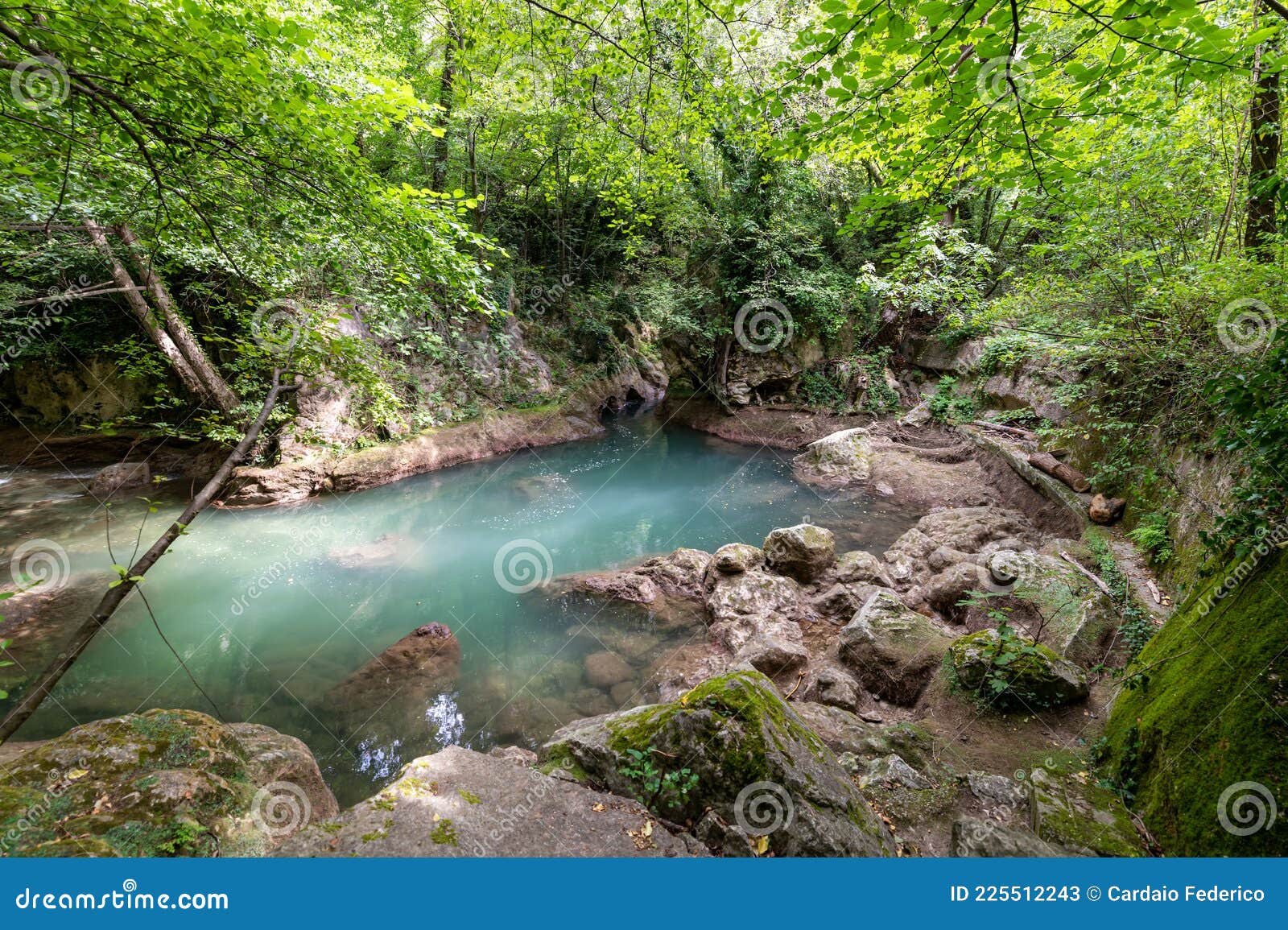 bleck river dopo waterfall of marble