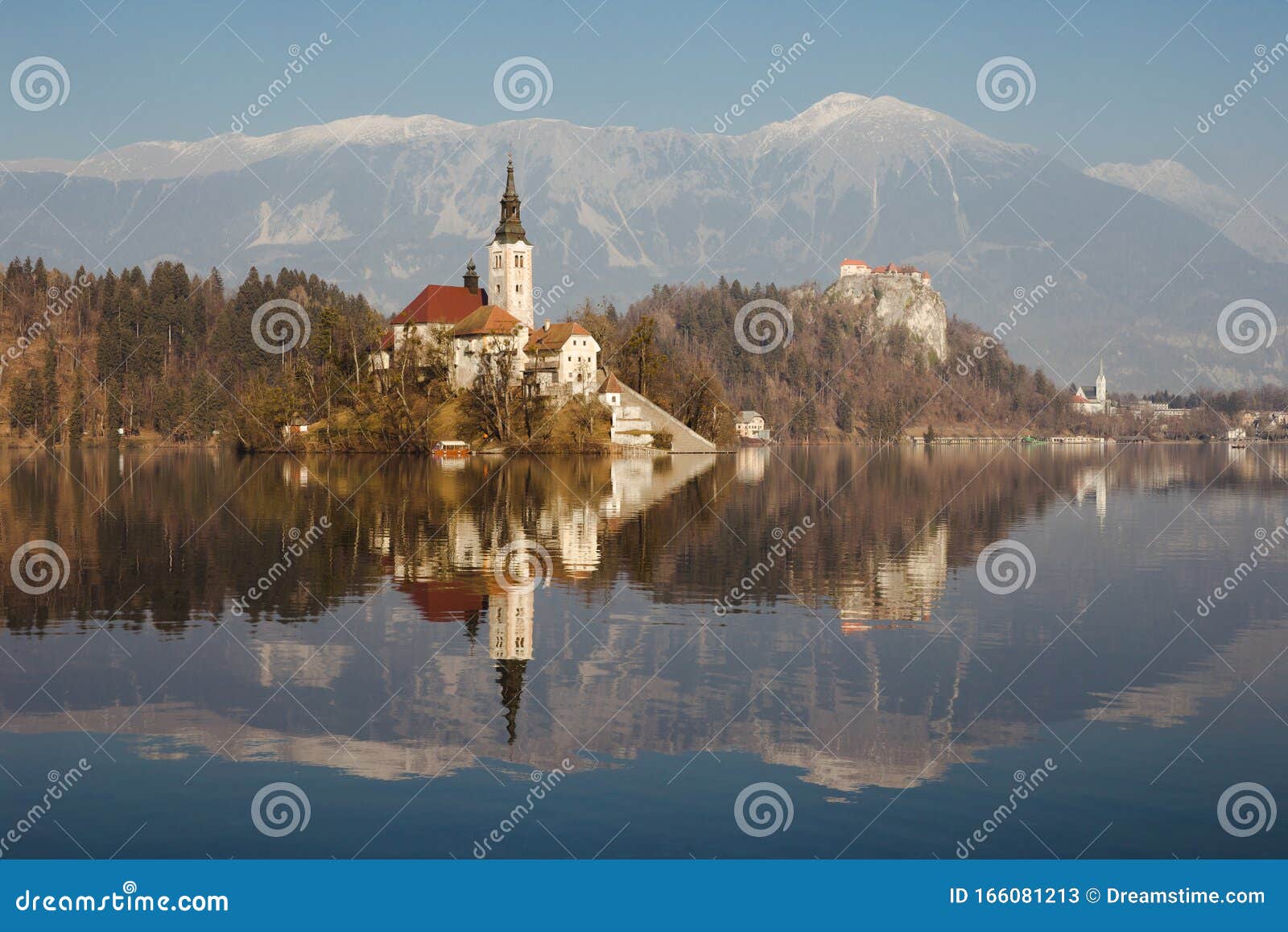 bled lake sync reflection, slovenia