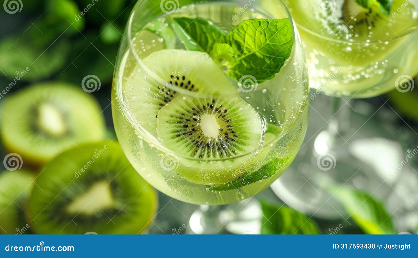 a blend of kiwi and melon complementing a smooth pinot grigio for a tropical twist on a traditional pairing