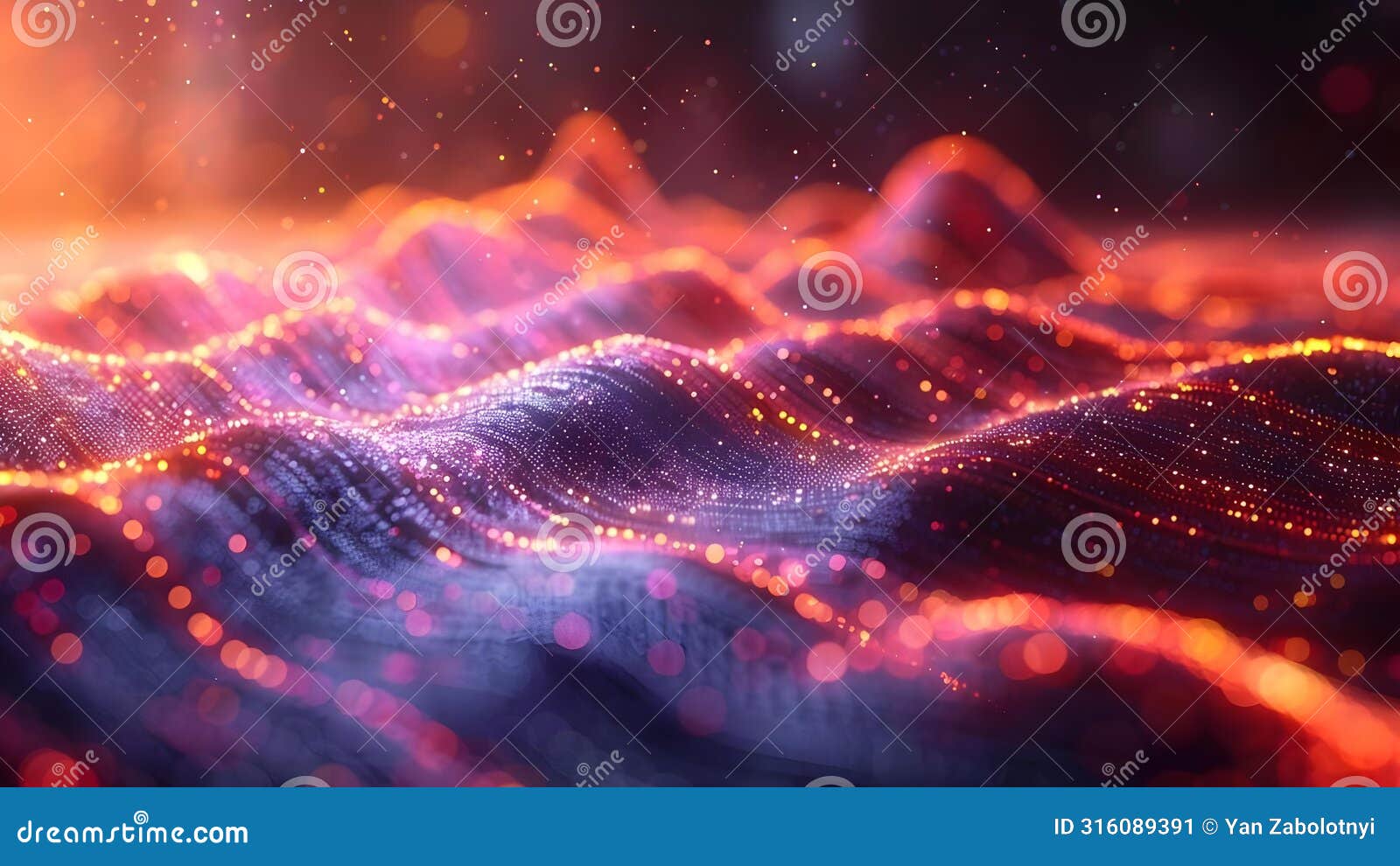 blending ai data processing and business  in cool-toned abstract artwork. concept ai