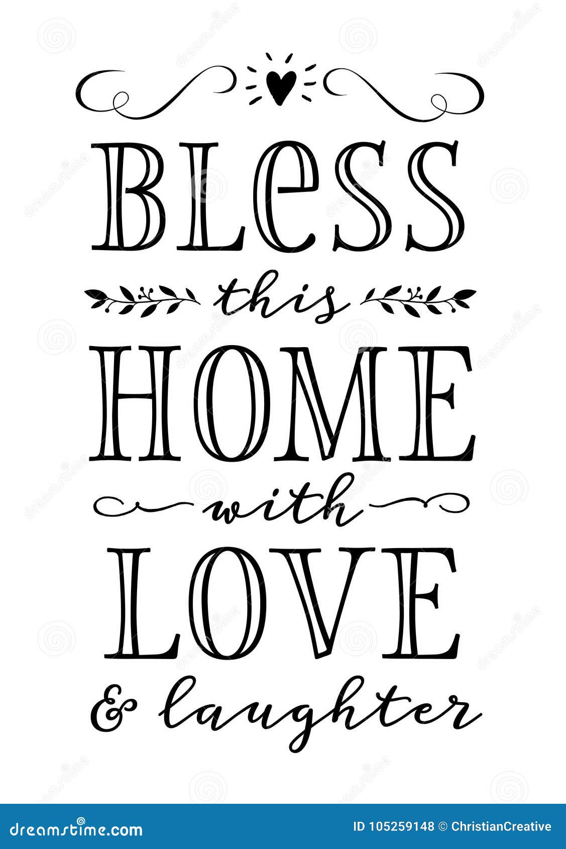 bless this home with love and laughter