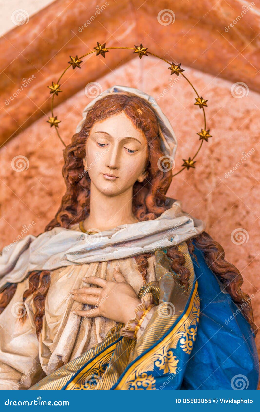 The Blessed Virgin Mary stock image. Image of jesus, white 85583855