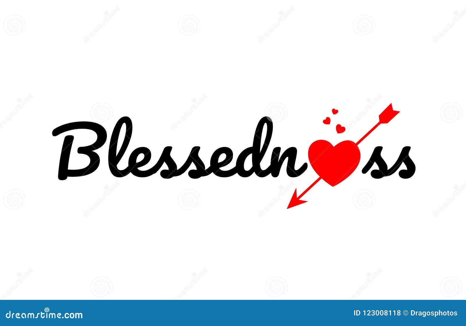 blessedness word text typography  logo icon