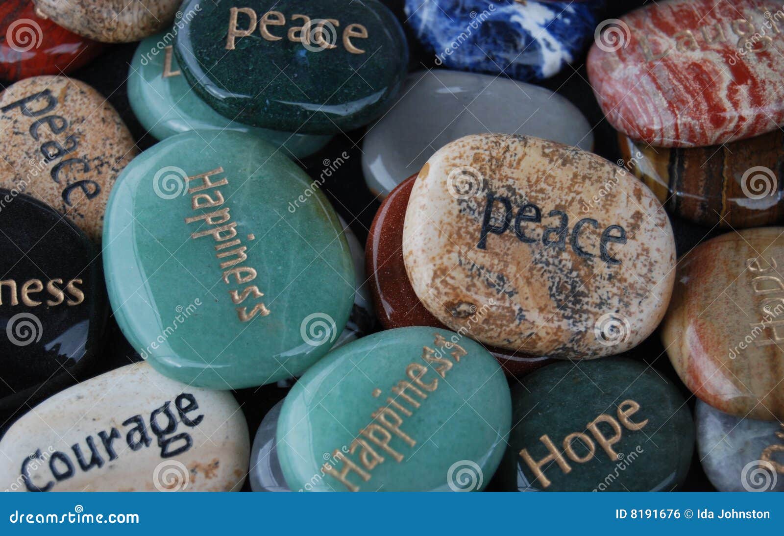 blessing stones, hope, courage, happiness