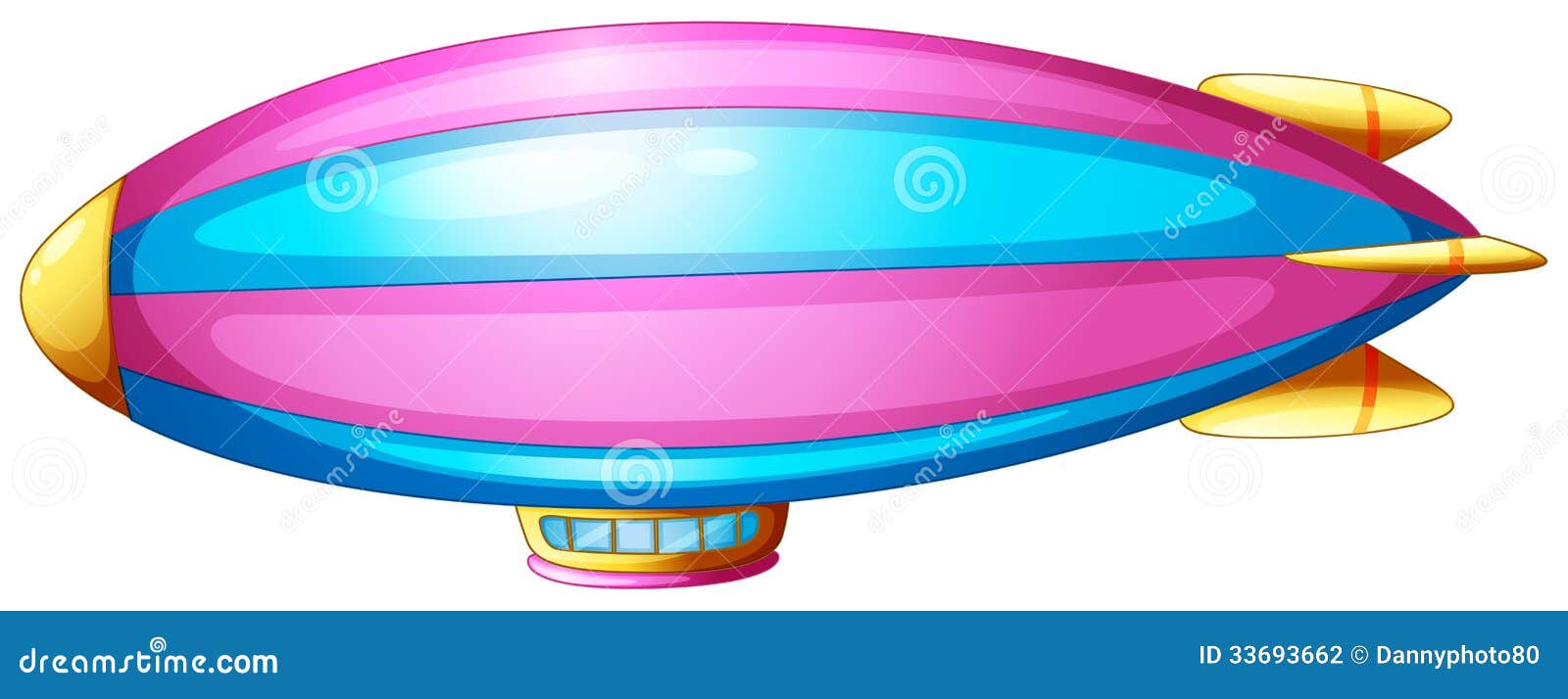 A blimp stock vector. Illustration of white, graphic - 33693662