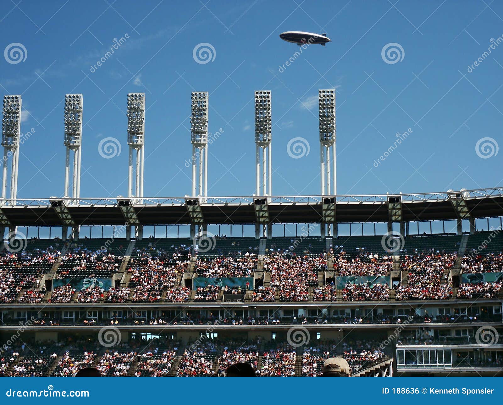 blimp over stadium