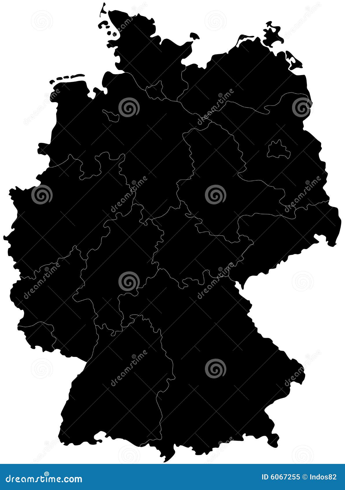 blind map of germany