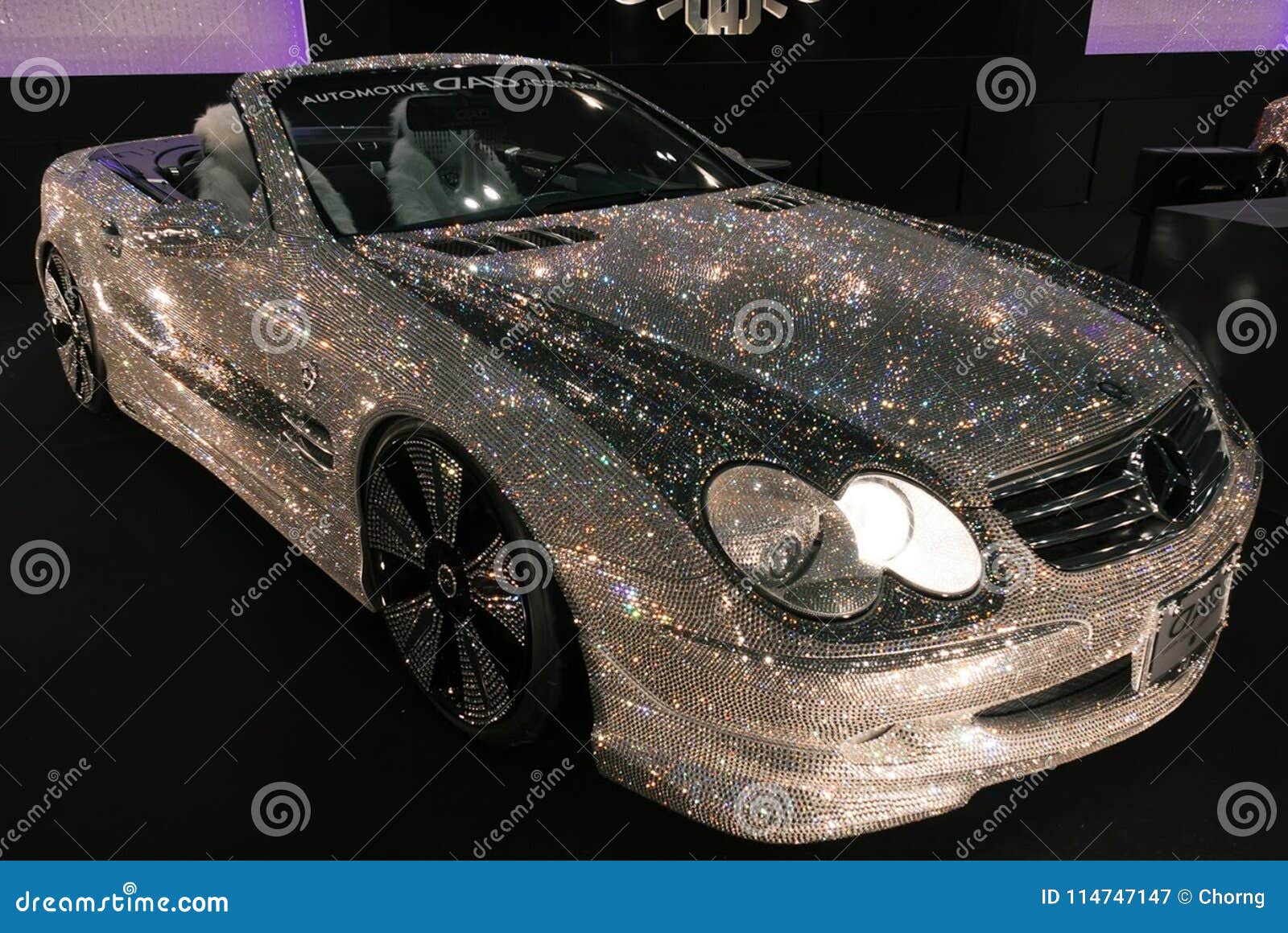 Bling Bling Diamond Mercedes Modification Editorial Photography Image Of Diamond People