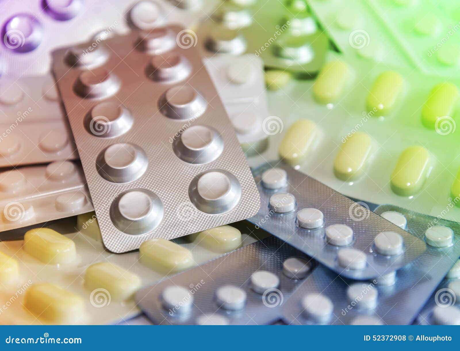 Blister Packs of Medicines and Pills Stock Photo Image of cure, group