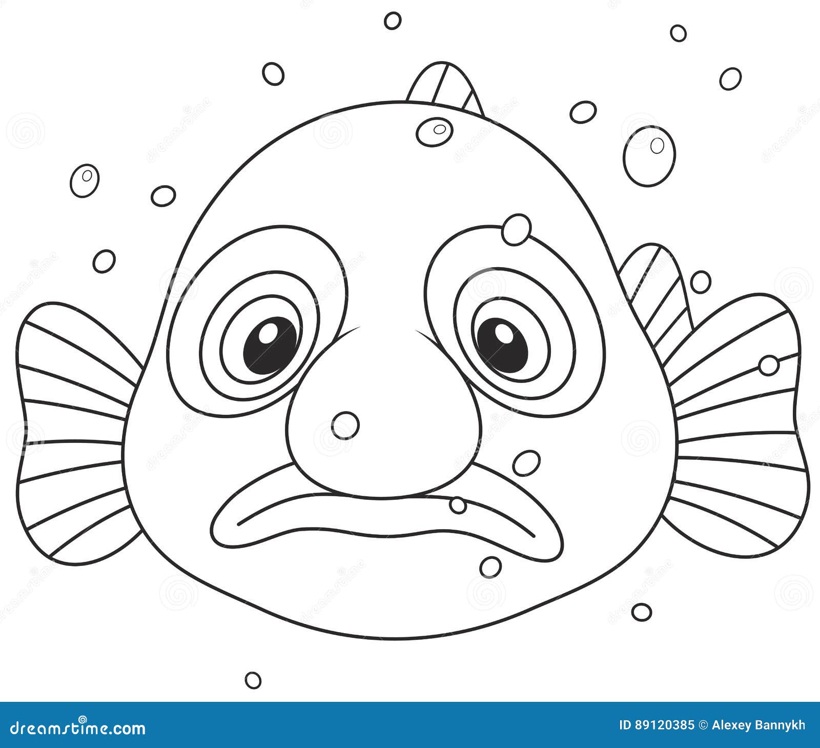 Blob fish stock vector. Illustration of deep, clipart - 89120385