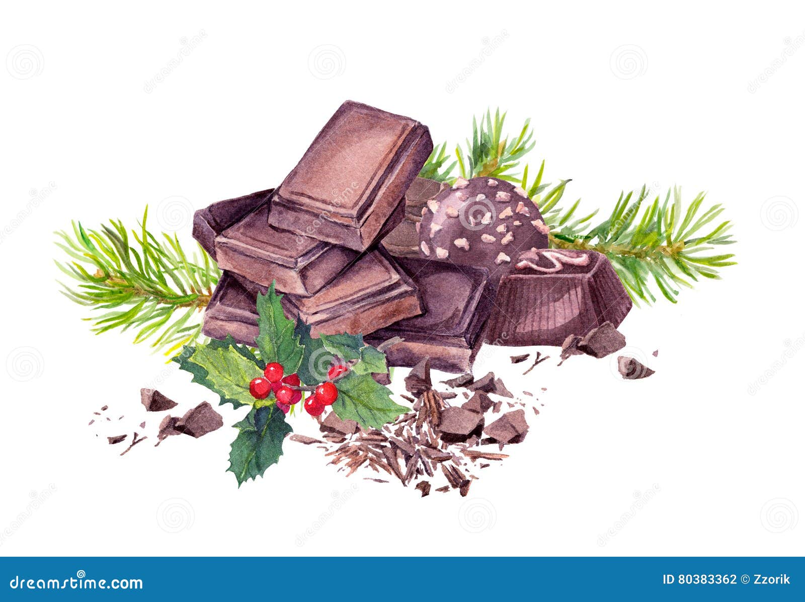 Bloc de Chocolat de Noël