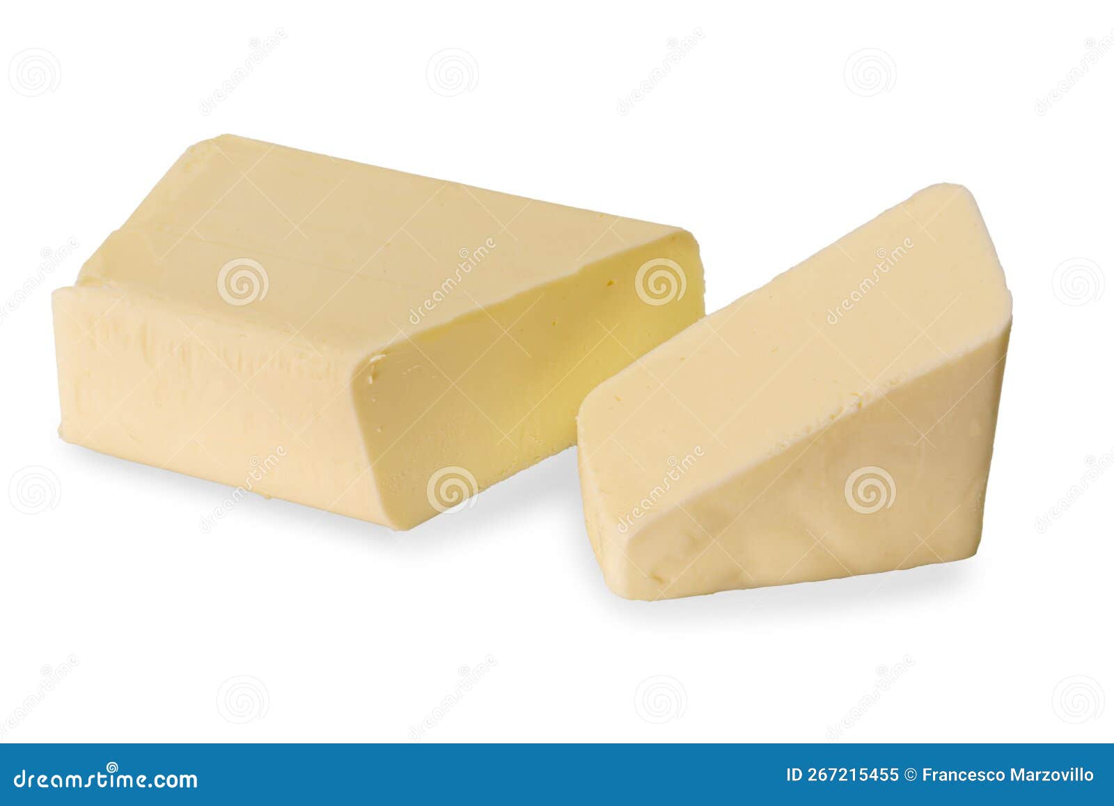 Block of Butter Cut Isolated Stock Image Image of butter, creamy