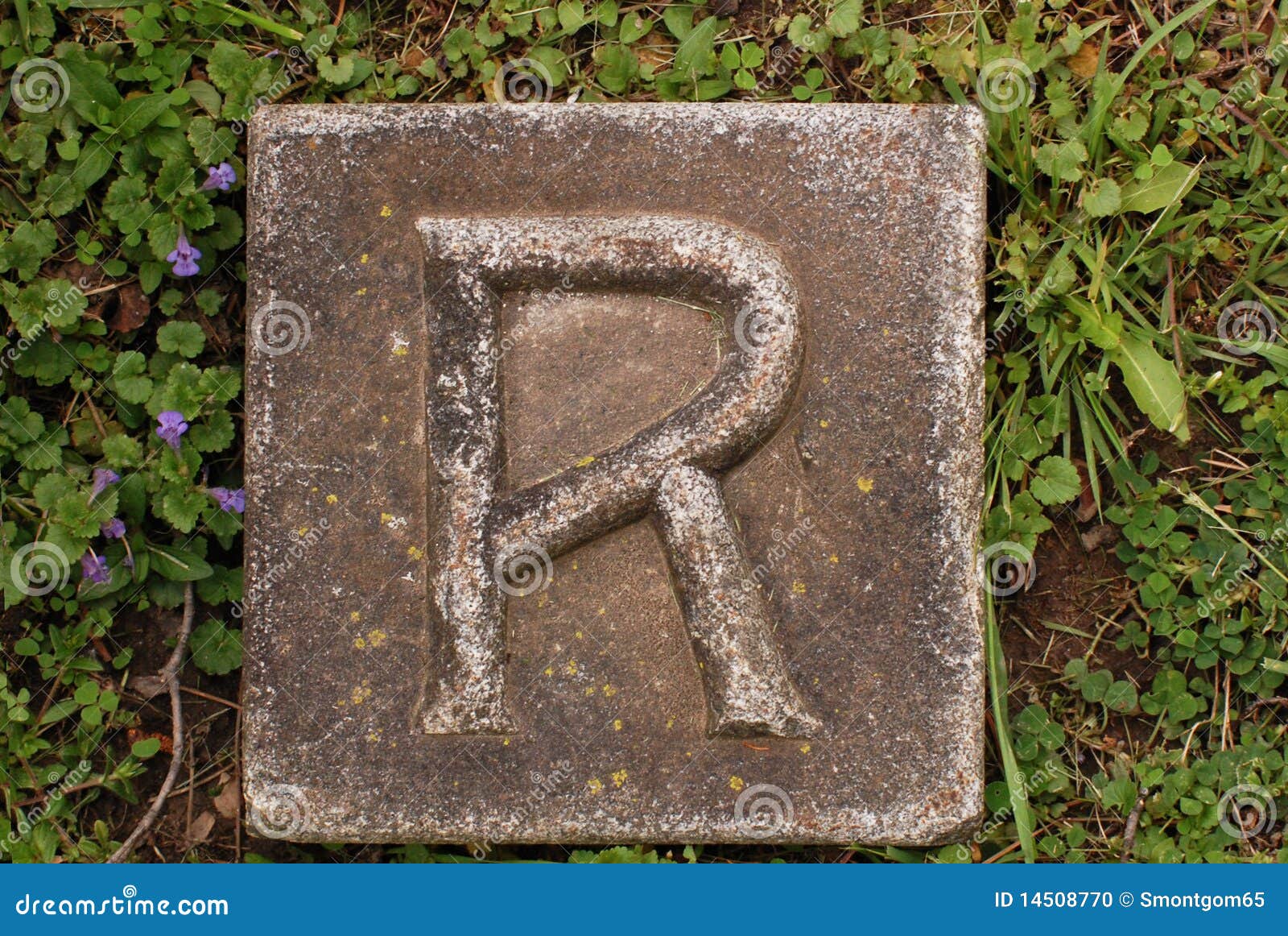 Block Letter R In Ground Stock Photo Image 14508770