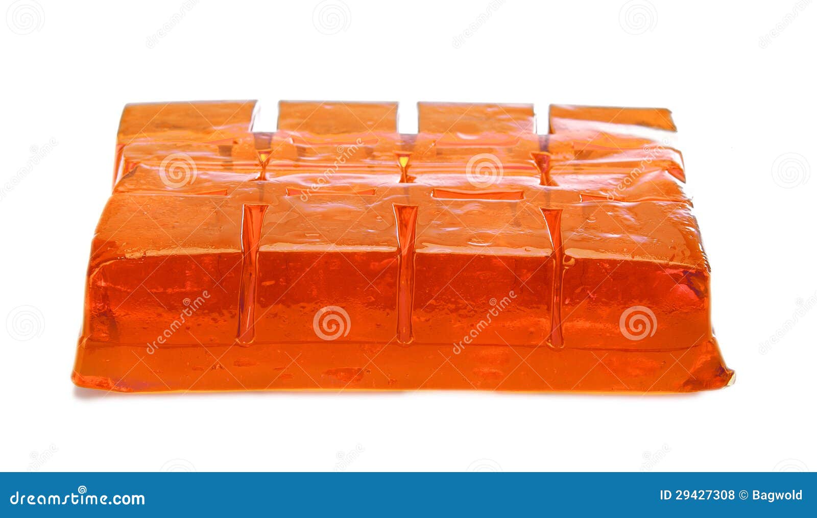 Block Of Orange Jelly Cubes Stock Photo Image of concern, pile 29427308