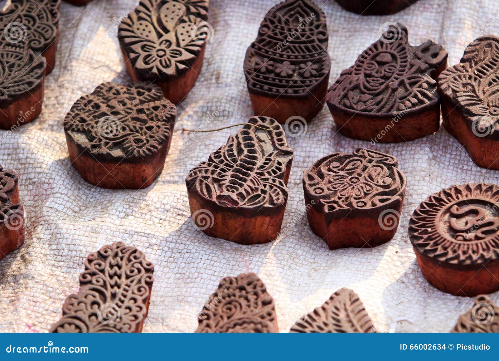 Block printing dyes stock photo. Image of wooden, block 66002634