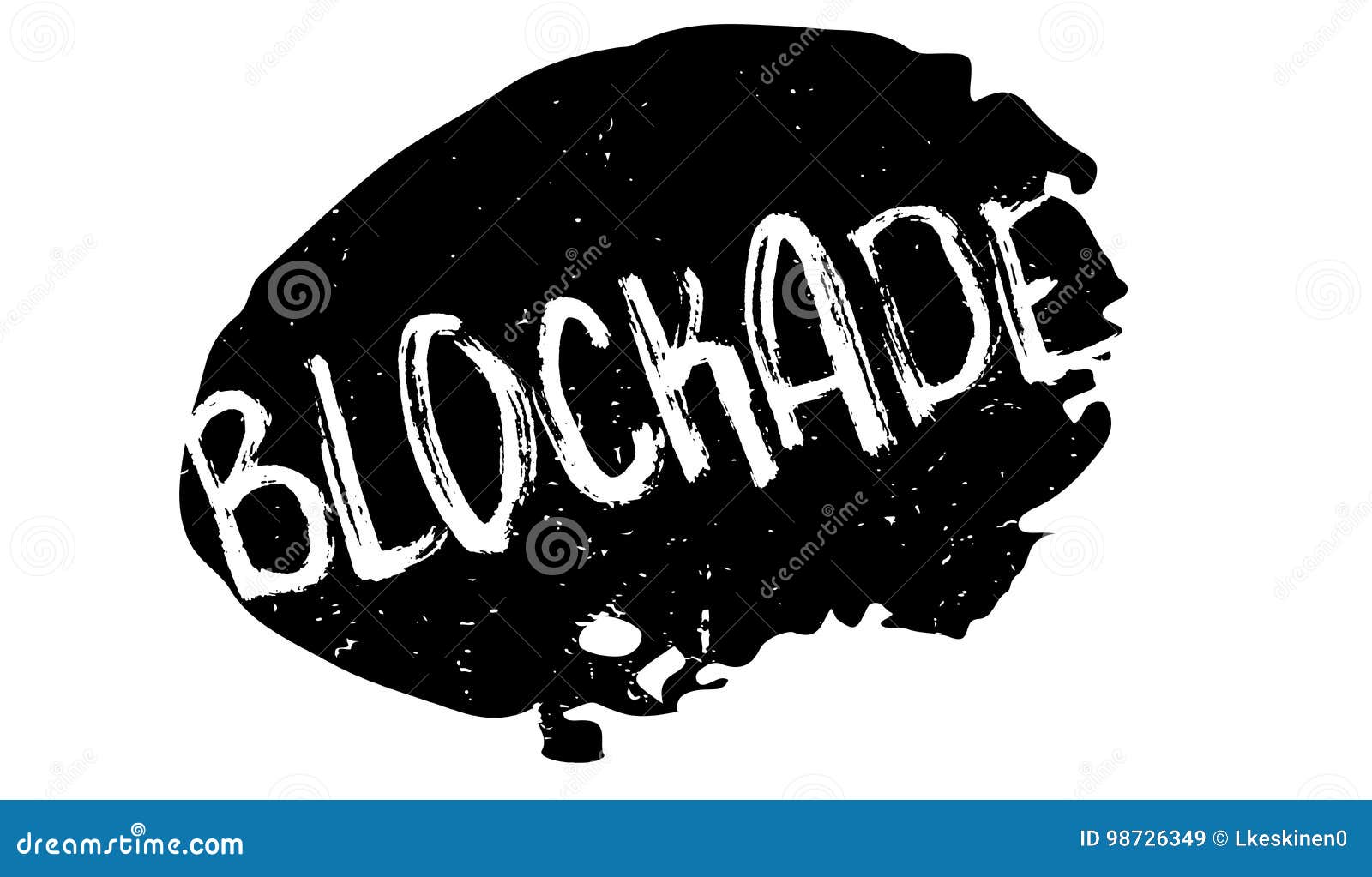 blockade rubber stamp