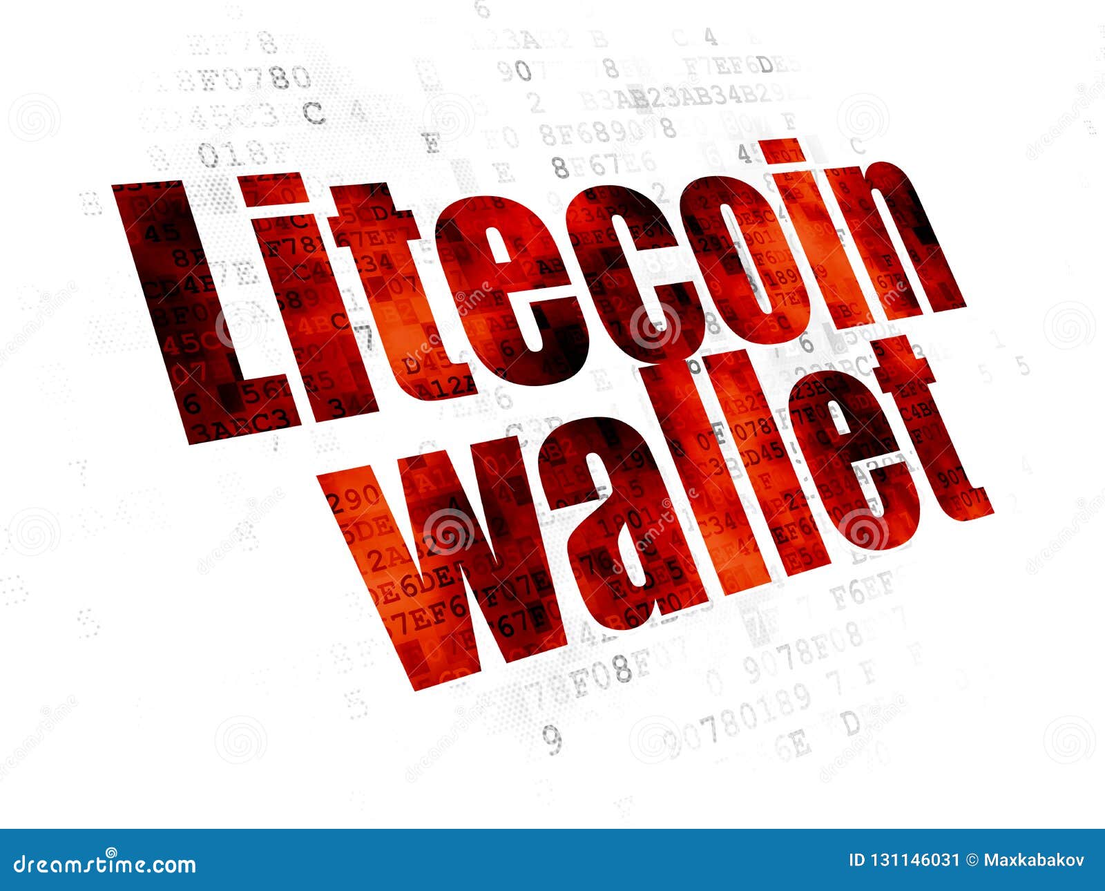 Blockchain Concept: Litecoin Wallet on Digital Background Stock Image -  Image of innovation, block: 131146031